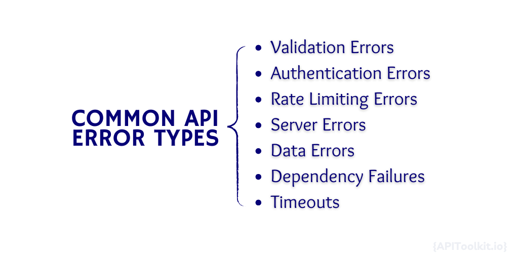 common api errors