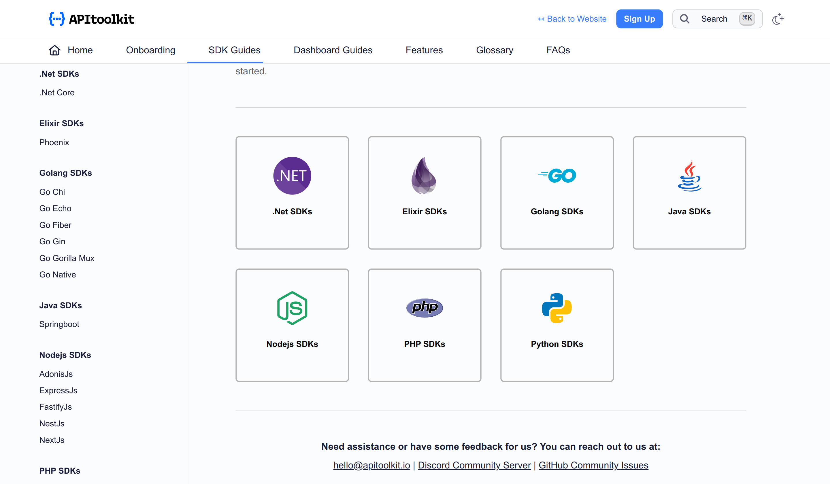 Install APItoolkit SDK