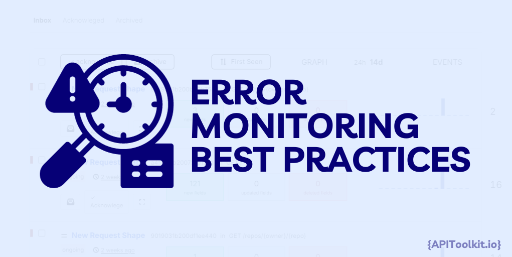 error monitoring